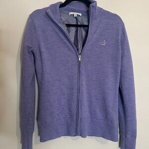 Fairway & Greene 100% Merino Wool Masters Logo Zip Sweater Preppy Golf - Medium